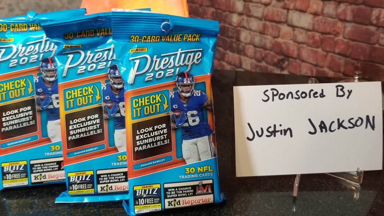 2021 Panini Prestige NFL Cards Opening 3 value packs
