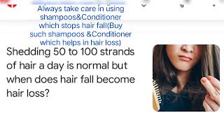 Dr Hasibalways Take Careshampoosconditioner Which Stops Hair Fallbuy Suchwhich Helps In Hair Loss
