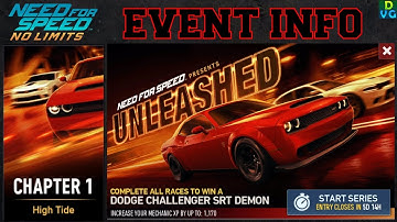 NFS No Limits | Unleashed - Dodge Challenger SRT Demon | Chapter 1 + EVENT INFO