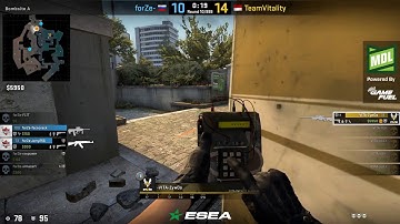 ZywOo INSANE 1v5 ACE on Overpass