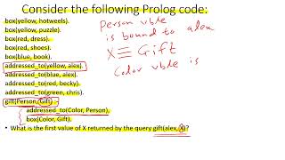 PROLOG Code Trace Output