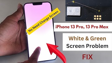iPhone 13 Pro Max After Green Screen Repair Stuck on White Screen! Screen White after update IOS 26