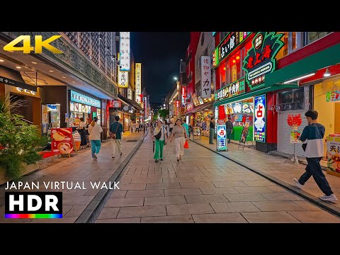Japan - Yokohama Chinatown summer night walk • 4K HDR