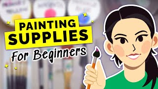 Essential ACRYLIC PAINTING Materials for Beginners | A Complete Guide for Getting Started!