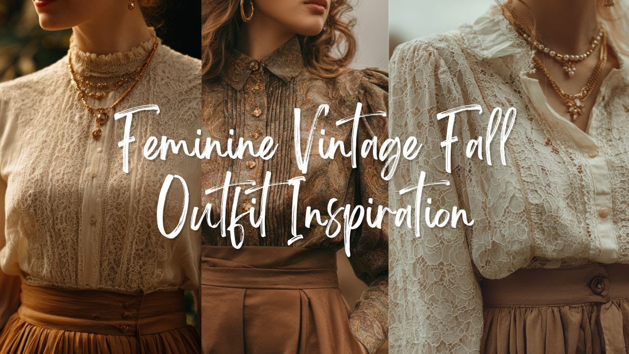 Feminine Vintage Fall Outfit Inspiration | Elegant Retro Charm
