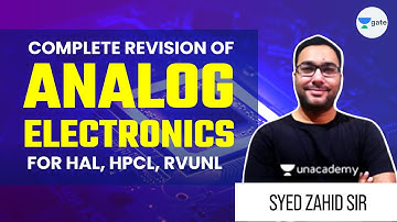 Complete Revision of Analog Electronics | #RVUNL #HAL #HPCL  | Zahid Sir