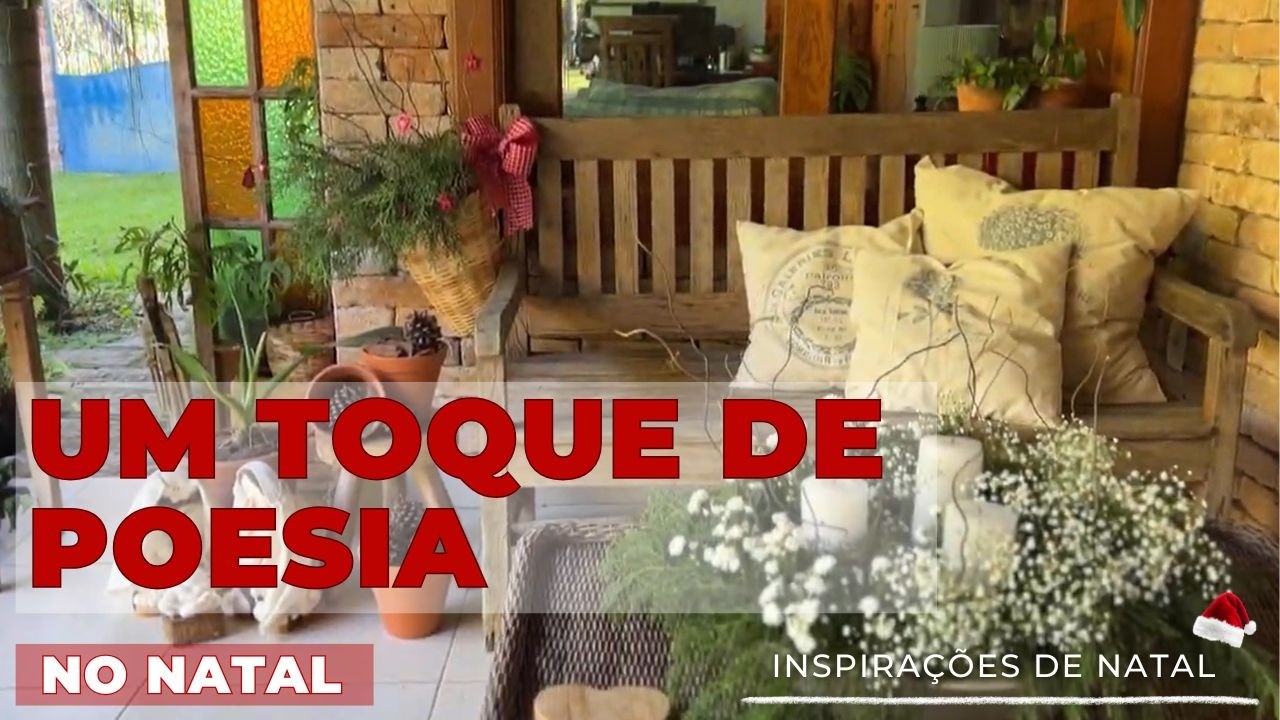 UM CENÁRIO DE NATAL RÚSTICO E SIMPLES, SEM GASTAR MUITO, APROVEITAMOS OS ENFEITES DO ANO PASSADO