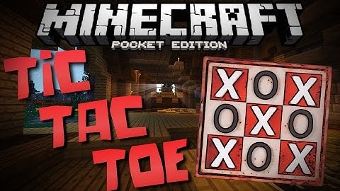 TIC TAC TOE MINI-GAME IN MCPE!! - Minecraft PE (Pocket Edition)