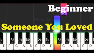 Someone You Loved Easy Piano for Beginners
