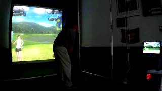 indoor golf simulator. The new Bravo golf simulator. Awesome!!