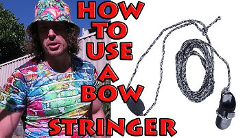ARCHERY how to use a bow stringer