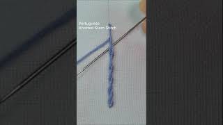 Portuguese Knotted Stem Stitch tutorial #shorts #malina_gm Profile