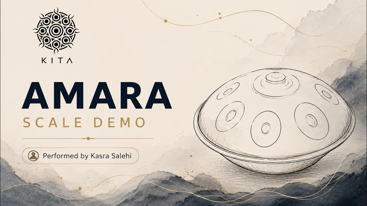 B2 Amara 9 | Stainless Steel | KitaPantam Handpan