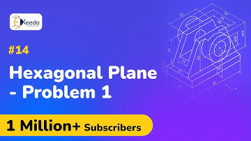 Hexagonal Planes Problem No.1 - Projection of Planes - Engineering Drawing