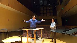 Conducting masterclass with Ennio Nicotra. Excerpt from class on  Strauss The Fledermaus ouverture