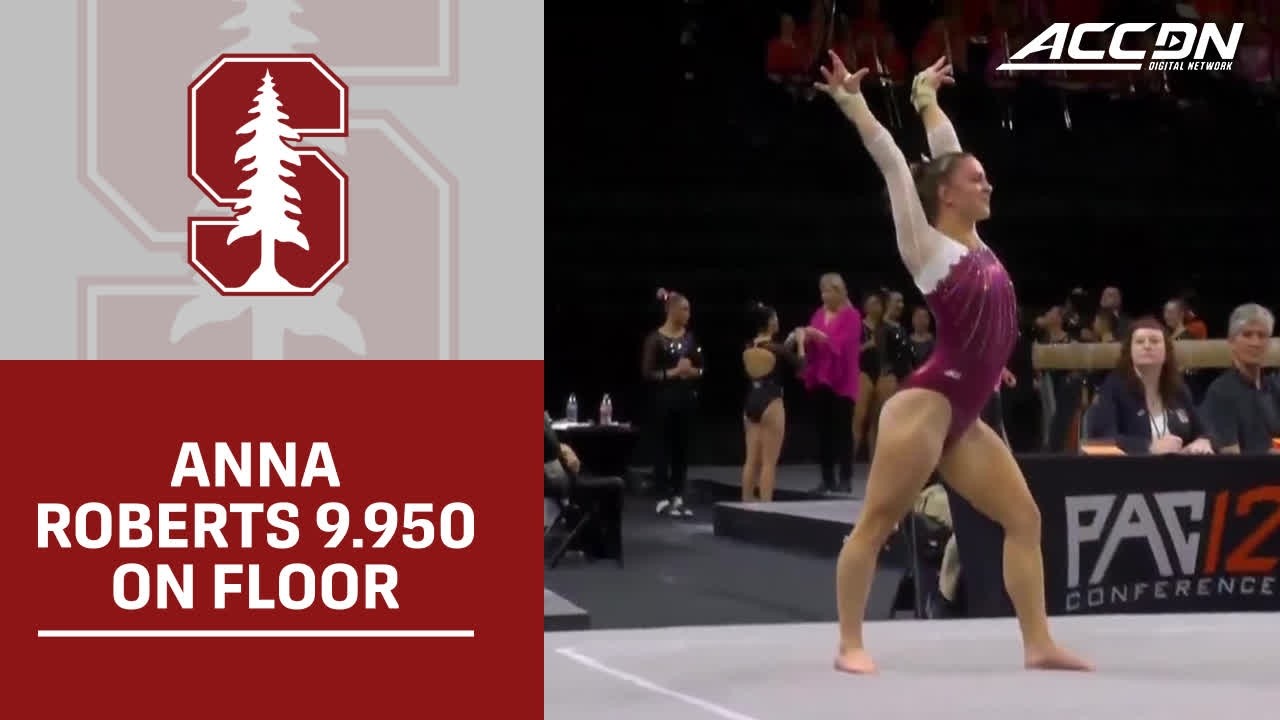 Stanford's Anna Roberts Takes 1st With 9.950 On Floor | 2026 ACC Gymnastics