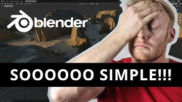 Blender 3D AAA Nodes For Total Beginners - Simple Terramel Terrain Setup