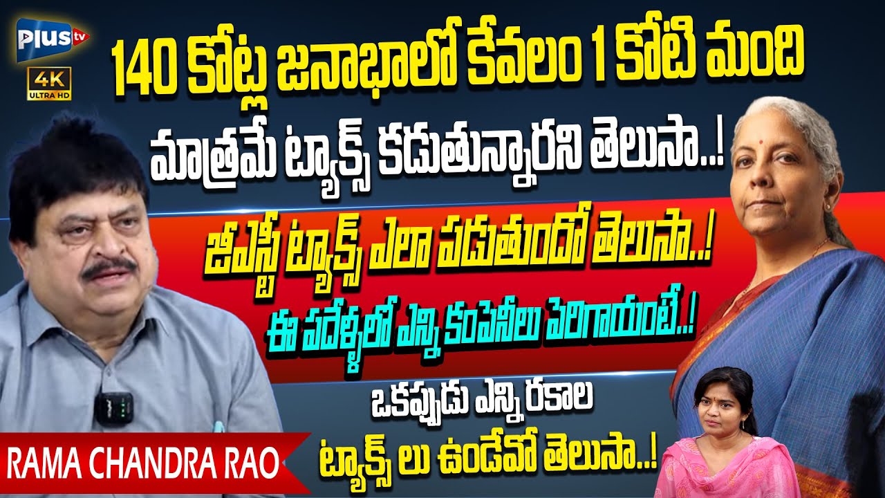 BJP MLC Rama Chandra Rao Serious Comments On GST | About Nirmala ...