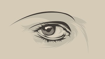 How to Draw Vector EYE -  Adobe Illustrator Tutorial