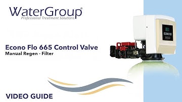 Econo Flo 665 Control Valve: Manual Regen - Filter | Step By Step Guide
