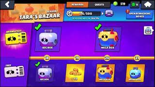 Opening the entire brawl pass plus some extra boxes. Season 1 Tara's Bazaar. 3 new brawlers.