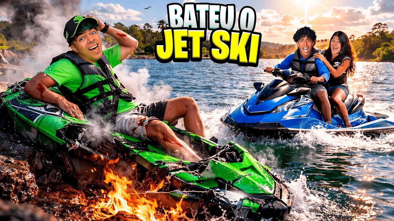 ESTEVÃO SOFREU UM ACIDENTE NO JETSKI‼️😱 *era para ser uma surpresa mas…🥹