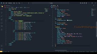How to make Responsive Navigation Bar using HTML, CSS and Java Script (JS) || CodeWithFigma