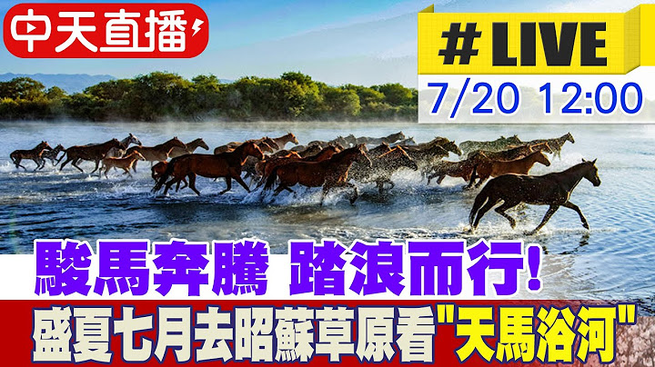 【中天直播#LIVE】駿馬奔騰 踏浪而行! 盛夏七月去昭蘇草原看"天馬浴河" 20250720 @全球大視野Global_Vision