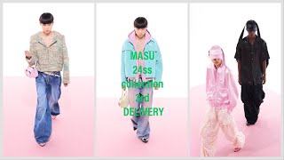MASU BOYS BAGGY JEANS PINK INDIGO 24SS