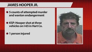 KSP: Louisville man arrested after 3 cars randomly shot at on I-65 in Hart County