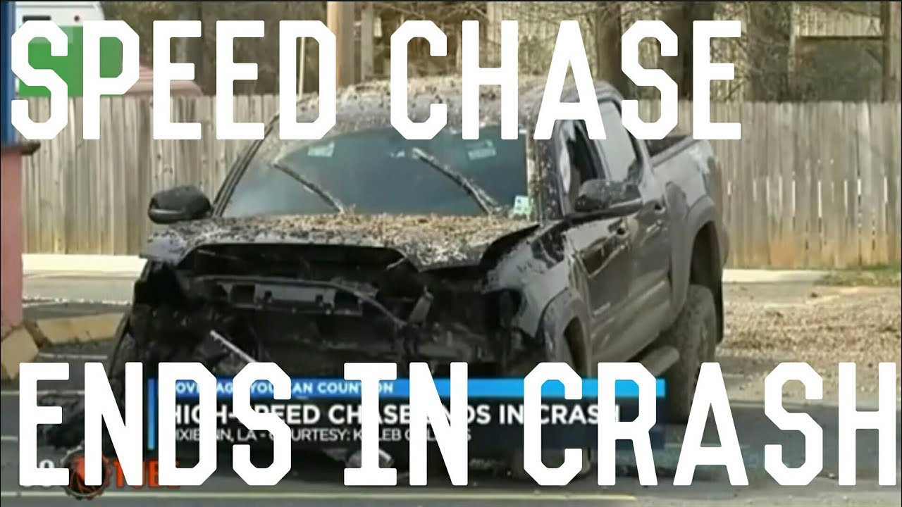 High speed CHASE ends in CRASH - YouTube