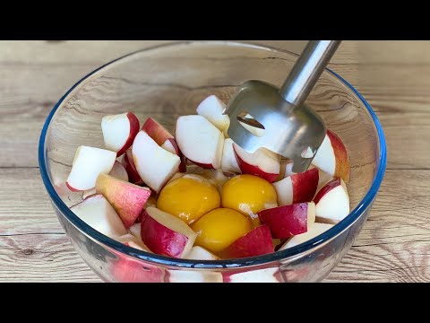 Schlagen Sie das Ei mit pfeln und Sie werden mit dem Ergebnis zufrieden sein. Kochen Sie einfach