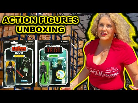 Aksiyon Figürleri ile dolu Unboxing Storage Wars birimi Oyuncaklar Jackpot Star Wars