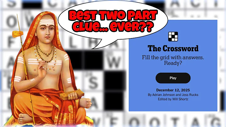 5 Down x 38 Across = PERFECTION!!!  NYT Crossword Puzzle | December 12, 2025 | Friday