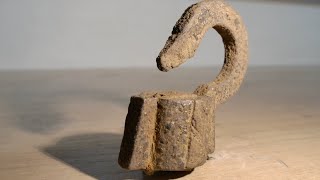 Restoration of an ancient padlock from the 18th19th centuries until 1917