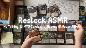 Restock with me! | Paper Sorting ASMR ONE HOUR NO TALKING | Magic the Gathering Commander 2020 Decks