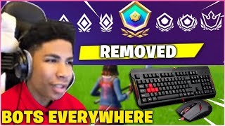 UNKNOWN FREAKS OUT After Epic REMOVES Skill Based Matchmaking From Solos In Forntite! *BOT LOBBY*