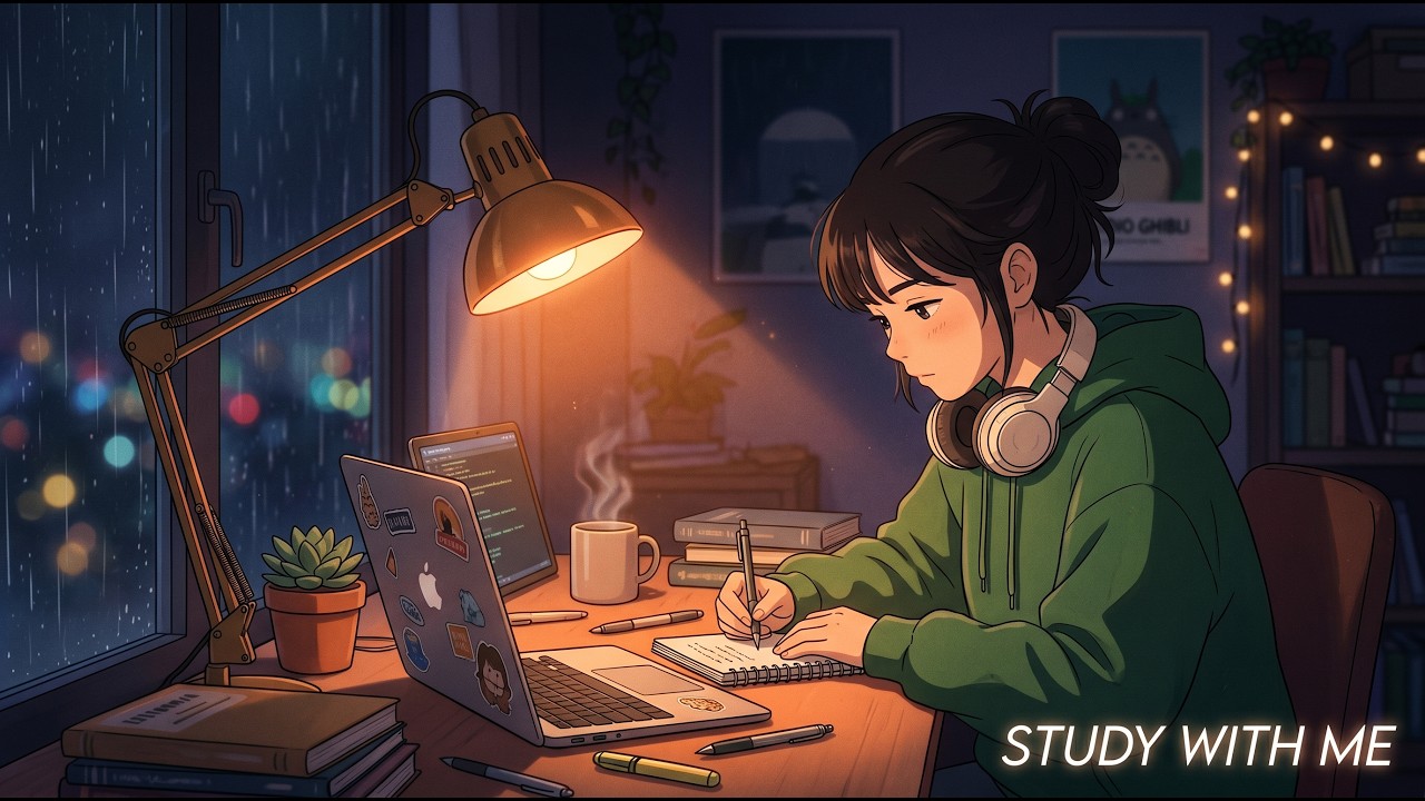 deep focus lofi 📚 late night study session - YouTube
