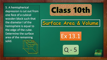 ex 13.1 class 10 q5 green board | ch 13 surface area and volume class 10 green board | @Green_Board