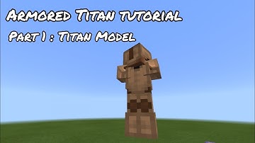 How to make Armored Titan in MCPE(BE) | Armored Titan command block tutorial | Part 1: Titan model