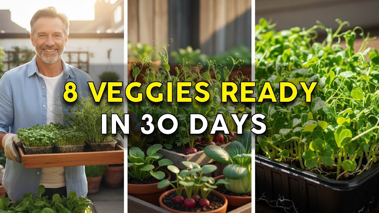 Don’t Wait Months — These 8 Vegetables Are Ready to Harvest in Under 1 Month