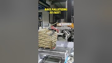 Bag Palletizing!😎 #palletizer #palletizingrobot #depalletizer #automation #robot#machine #robotics
