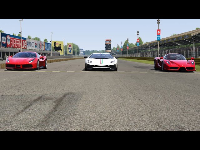 Lamborghini Aventador SV vs Ferrari 488 GTB vs Ferrari Enzo at