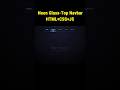 Neon Glass‑Top Navbar #javascript #webdevelopment