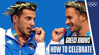 🔥Last Minute Gold 🇬🇷 Greece knows how to celebrate an Olympic medal! 🎉 by Olympics 21,796 views 3 weeks ago 1 minute, 12 seconds