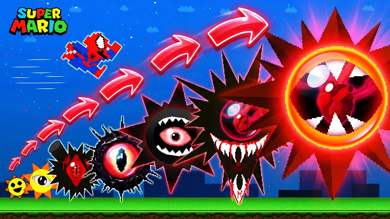 Марио против Суйки | Абсолютные способности Паука Марио в игре Mr Sun