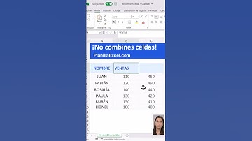 🔴 No combines celdas en Excel - Haz esto! #shorts