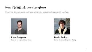 How Ramp uses Langfuse: Observing, debugging, and continuously improving production AI agents