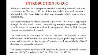 Design of RC structural Element -Module-1 (lecture 2)