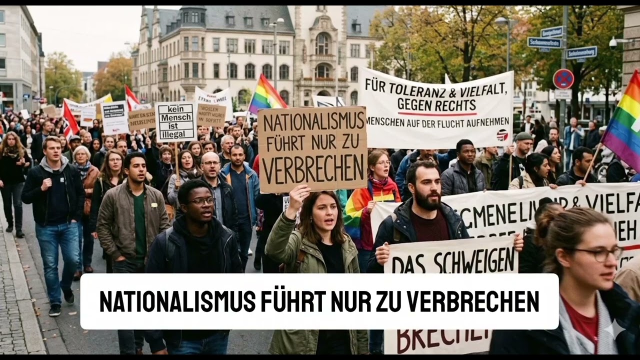 Nationalismus führt nur zu Verbrechen 🇩🇪🦅🙅🏻 #gegenrechts #161 #antifa #solidarity #parodie 